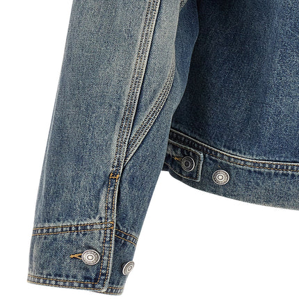 Alexander McQueen Blue Cotton Denim Jacket