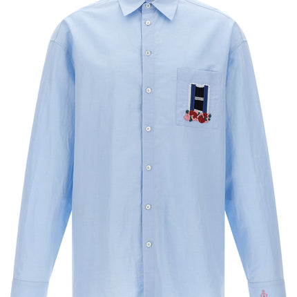 J.W.Anderson Blue Linen Blouse