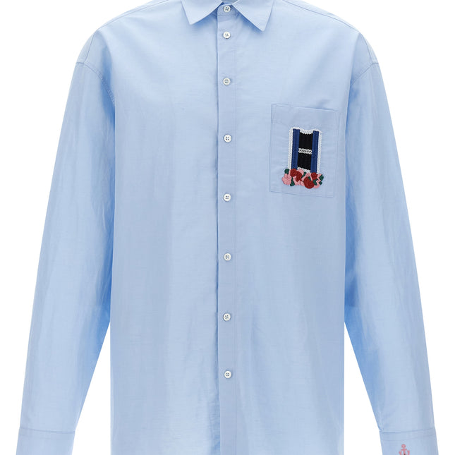 J.W.Anderson Blue Linen Blouse