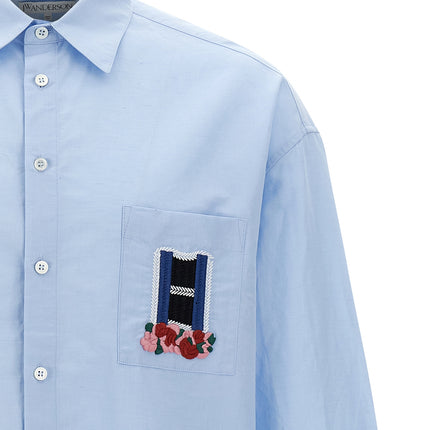 J.W.Anderson Blue Linen Blouse