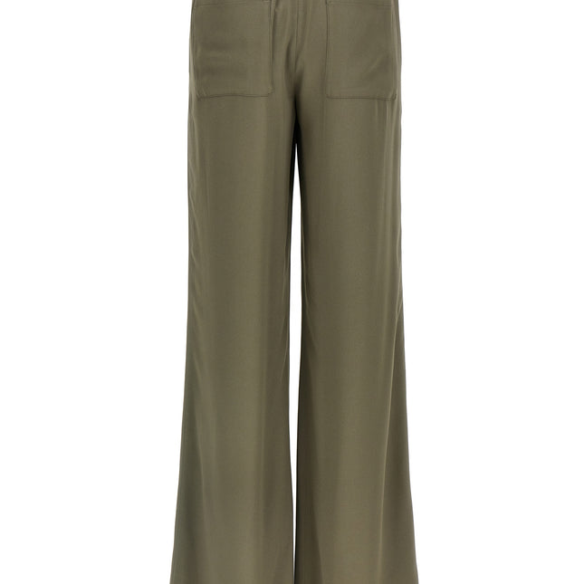 Ami Paris Beige Acetate Casual Pants