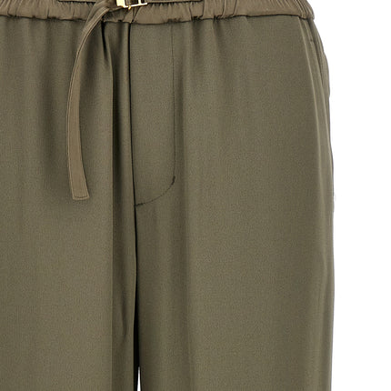Ami Paris Beige Acetate Casual Pants