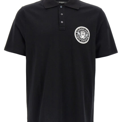 Balmain Bicolor Cotton Polo Shirt