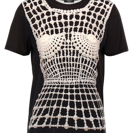 Balmain Black Organic Cotton T-Shirt
