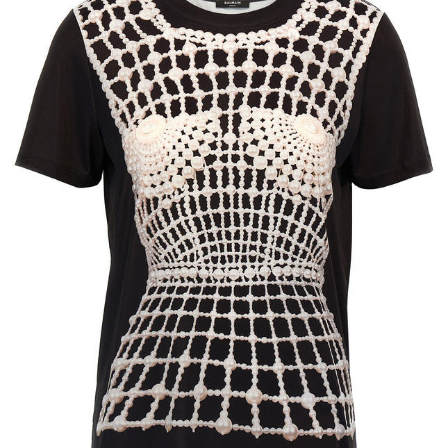 Balmain Black Organic Cotton T-Shirt