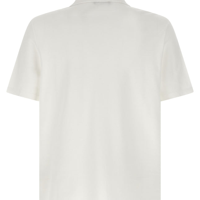 Balmain Bicolor Cotton Polo Shirt
