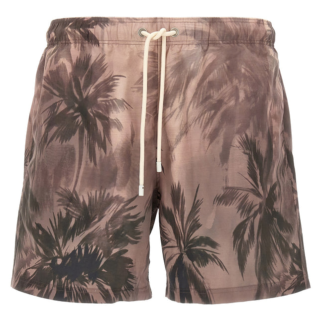 Palm Angels Multicolor Polyester Swim Shorts