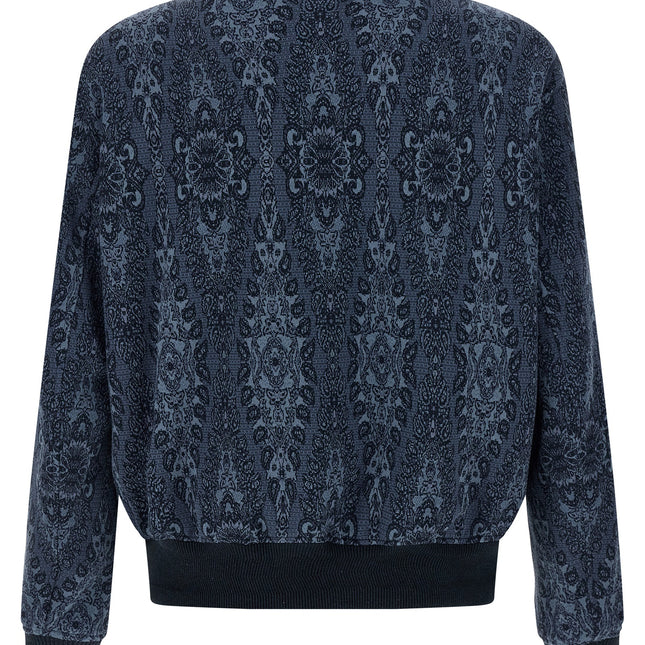 Etro Blue Cotton Bomber