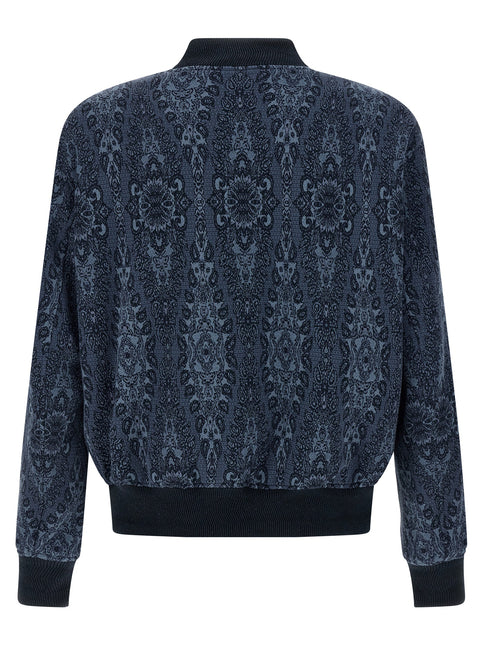 Etro Blue Cotton Bomber