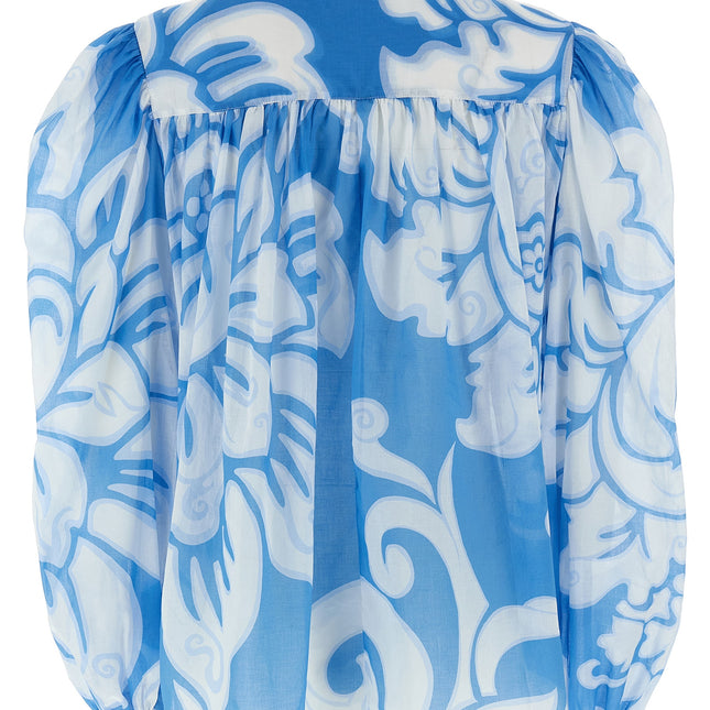 Etro Blue Cotton Blouse