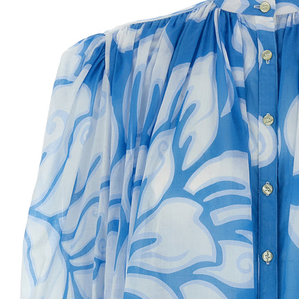 Etro Blue Cotton Blouse