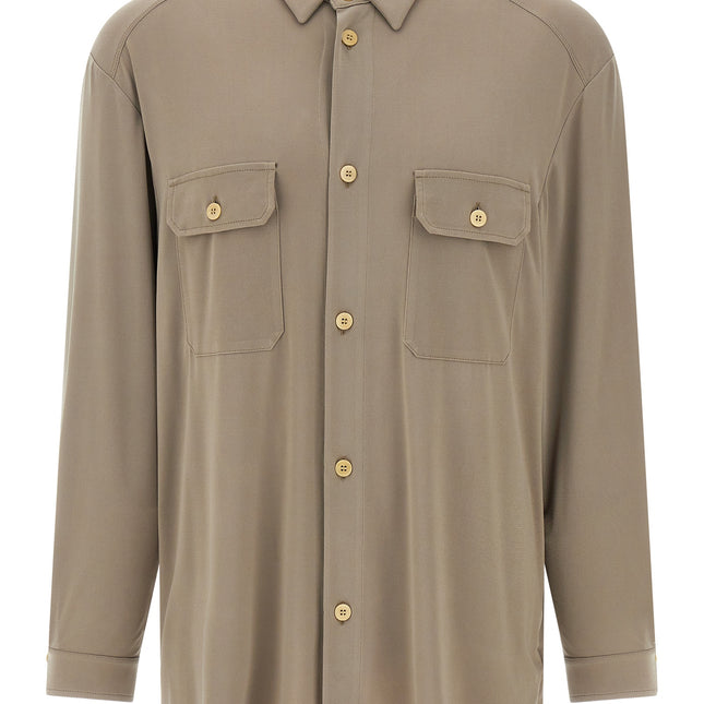 Magliano Gray Polyester Blouse