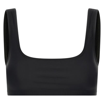 The Andamane Black Polyamide Tank Tops