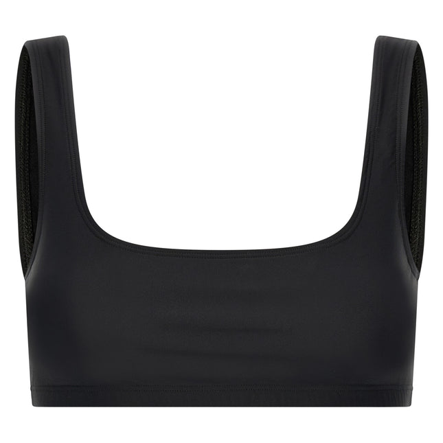 The Andamane Black Polyamide Tank Tops