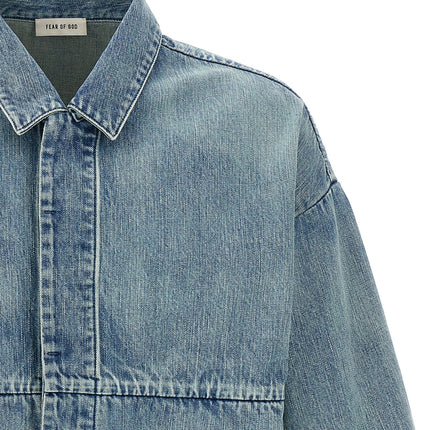 Fear Of God Blue Cotton Denim Jacket