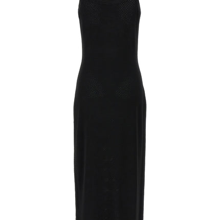 T BY ALEXANDER WANG Black Viscose Midi Dress
