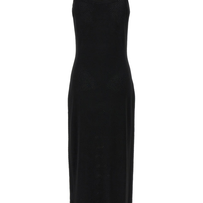 T BY ALEXANDER WANG Black Viscose Midi Dress