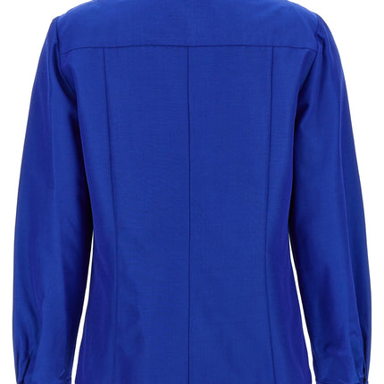 Carolina Herrera Blue Cotton Blouse