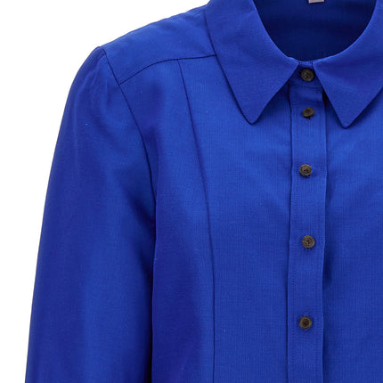 Carolina Herrera Blue Cotton Blouse