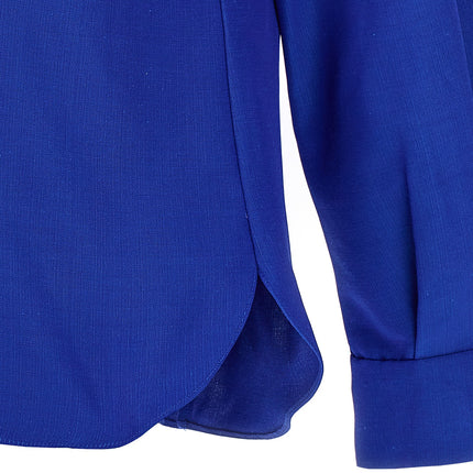 Carolina Herrera Blue Cotton Blouse