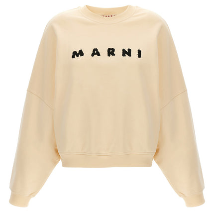 Marni White Cotton Sweatshirt