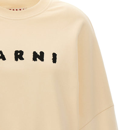 Marni White Cotton Sweatshirt