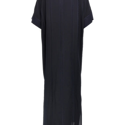 DI.LA3 PARI' Blue Silk Long Dress