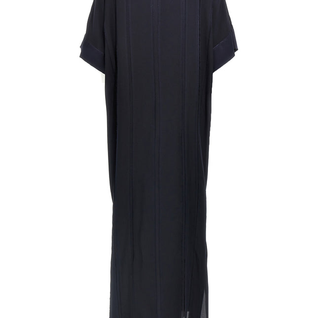 DI.LA3 PARI' Blue Silk Long Dress