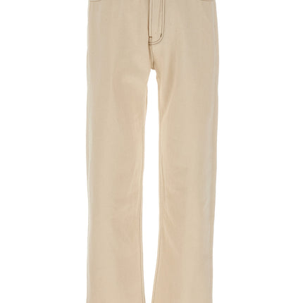 Rhude Beige Cotton Straight-Leg Jeans