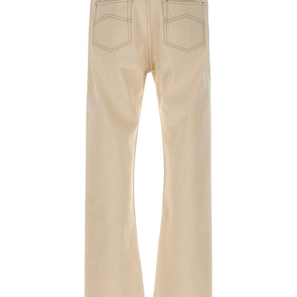 Rhude Beige Cotton Straight-Leg Jeans