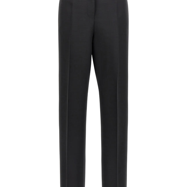Ferragamo Black Viscose Dress Pants