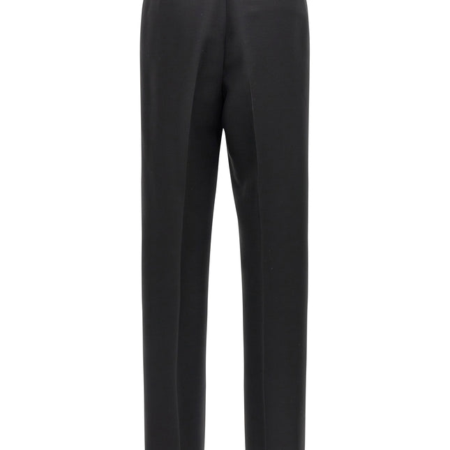 Ferragamo Black Viscose Dress Pants