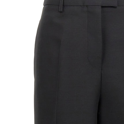 Ferragamo Black Viscose Dress Pants