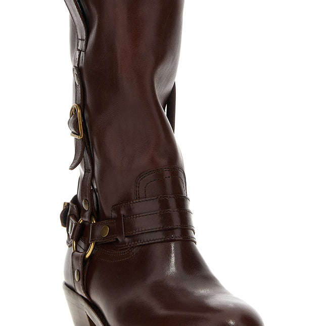Isabel Marant Brown Leather Chelsea Boots