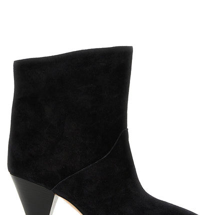 Isabel Marant Black Calfskin Ankle Boots