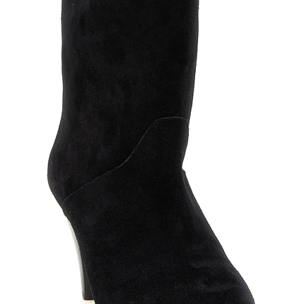 Isabel Marant Black Calfskin Ankle Boots