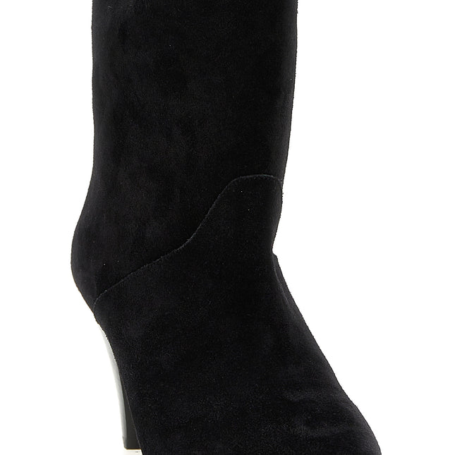 Isabel Marant Black Calfskin Ankle Boots