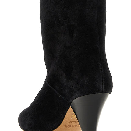 Isabel Marant Black Calfskin Ankle Boots