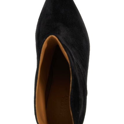 Isabel Marant Black Calfskin Ankle Boots