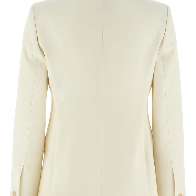 Max Mara White Virgin Wool Blazer