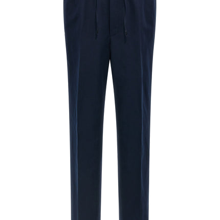 Brioni Blue Linen Casual Pants