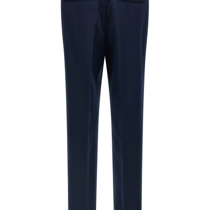Brioni Blue Linen Casual Pants