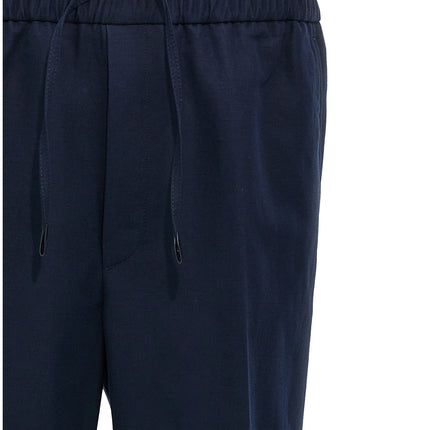 Brioni Blue Linen Casual Pants