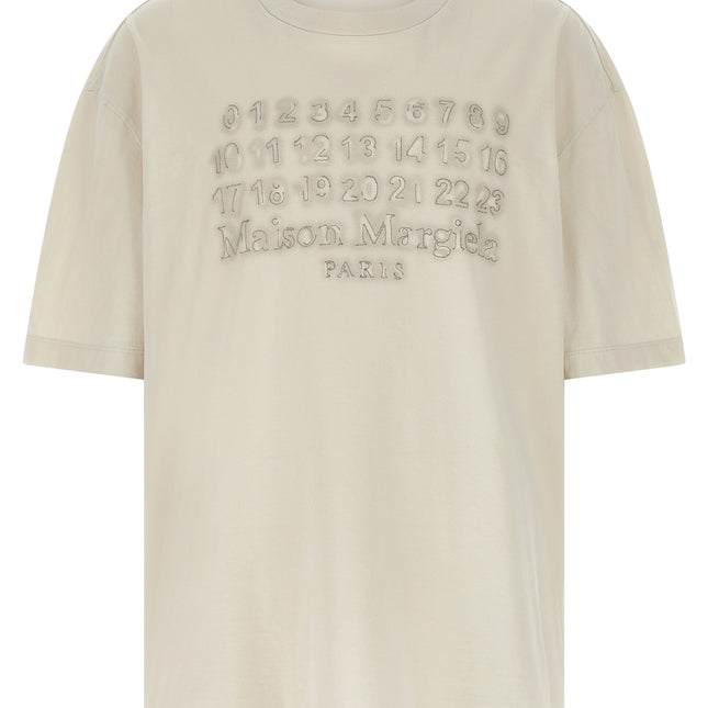 Maison Margiela Beige Cotton T-Shirt