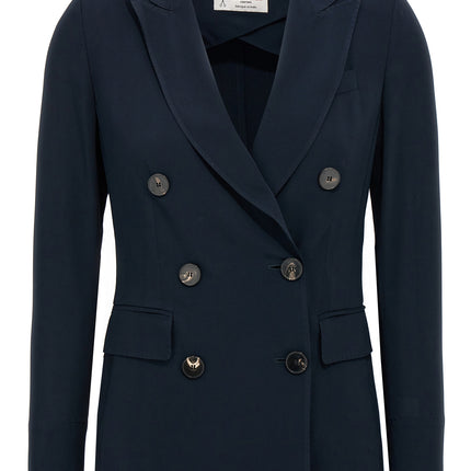 Alberto Biani Blue Viscose Blazer