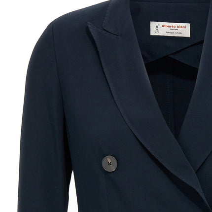 Alberto Biani Blue Viscose Blazer