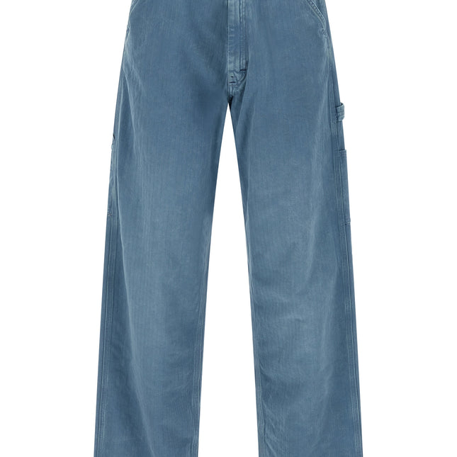 Maison Margiela Blue Cotton Straight-Leg Jeans