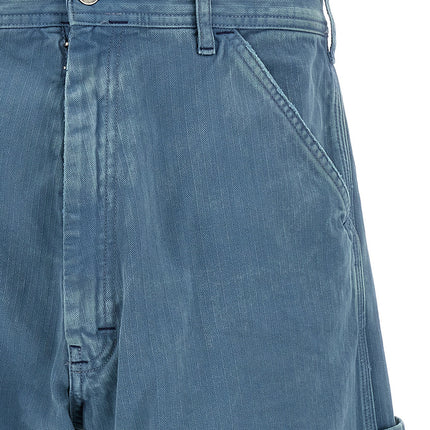Maison Margiela Blue Cotton Straight-Leg Jeans