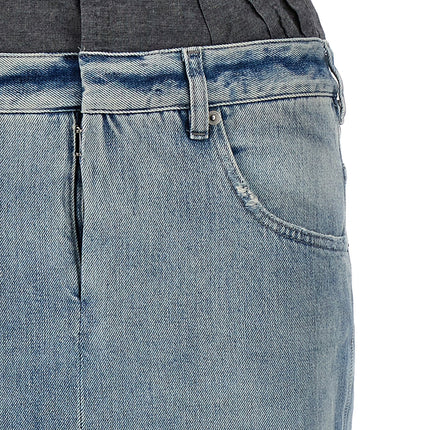 Maison Margiela Multicolor Cotton Mini Skirt