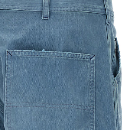 Maison Margiela Blue Cotton Straight-Leg Jeans